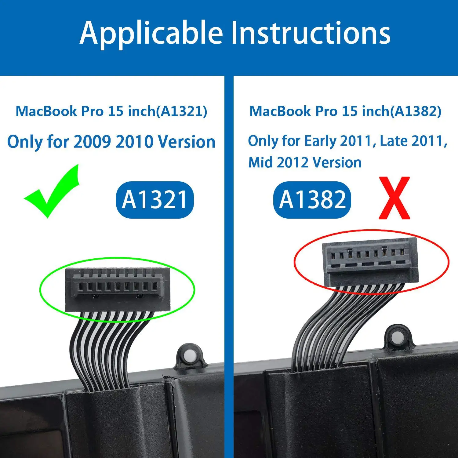 Batería de reputo Original para MacBooK Pro, 15 , A1382, A1321