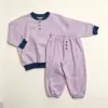schema del colletto blu viola-blu