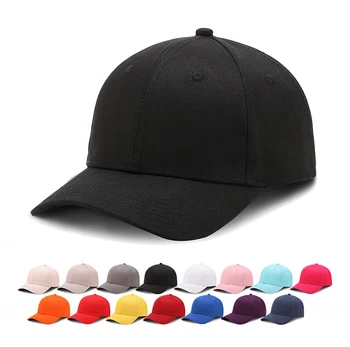 Factory Wholesale Custom Blank Cotton Sport Hats 6 Panel Plain Baseball ...