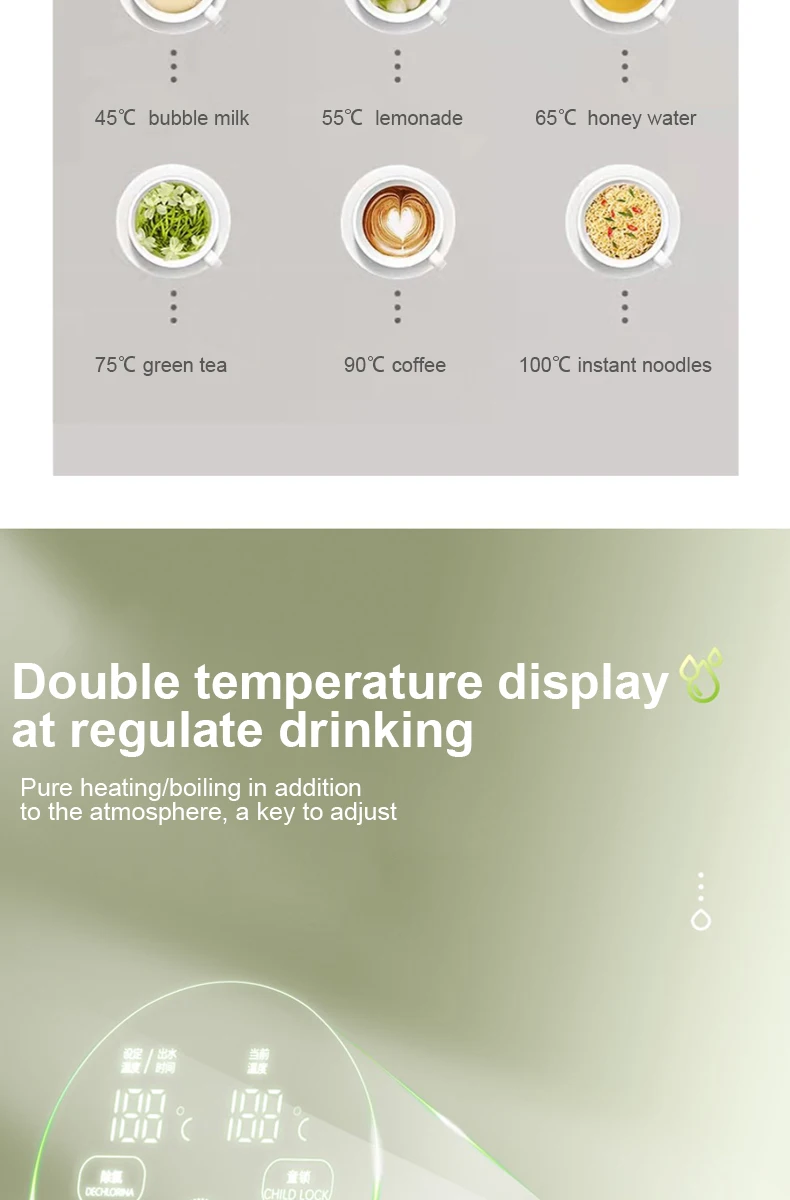 Smart Water Kettle Temperature Babies Kill Pathogenic Bacteria Baby