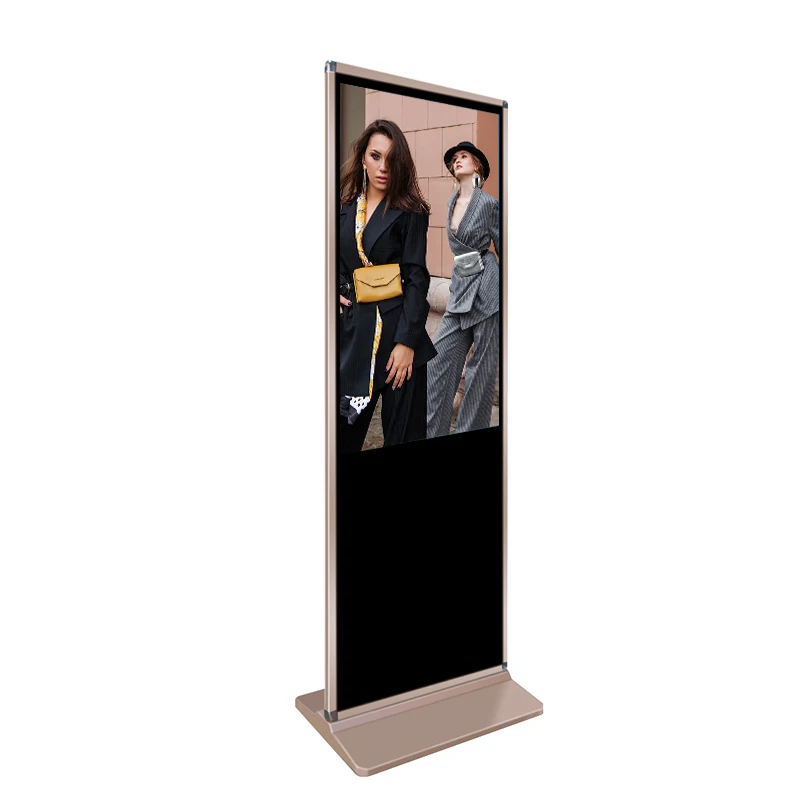 Indoor lcd advertising tv stand screens digital signage all in one pc