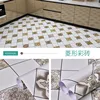 Floor tile-diamond shaped colored brick