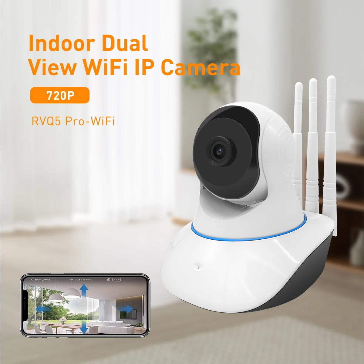 product v380 rvq5 pro wifi 1mp indoor security camera hd ptz cctv with night vision alarm storage motion detection tf card  cloud data-61