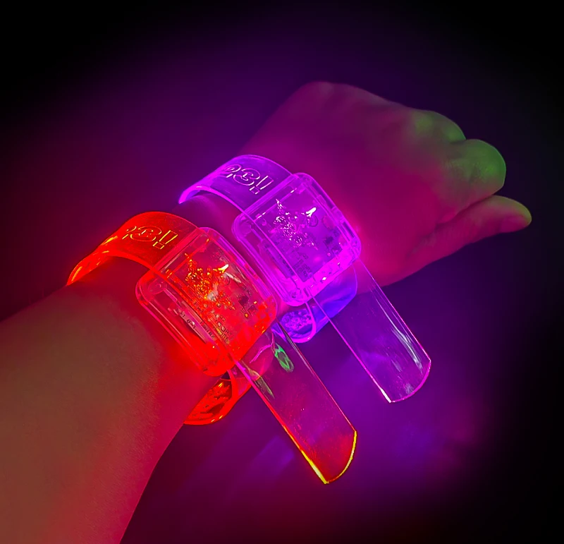 Ismart Sound Activated Glowing LED Light up Wristband Flashing LED Bracelet for Event