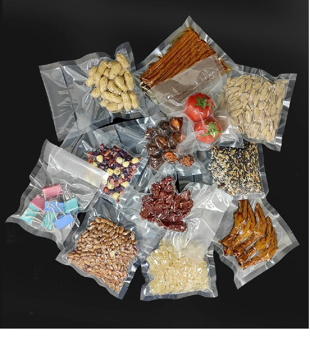 Pattern Vacuum Bag for Household Cooked Food Preservation, sealed Plastic Compressed Food Grade Packaging Bag