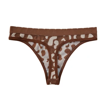 Good Quality Women's Breathable Panties Seamless Low Rise Sexy Thong New Design Cow Pattern Women's Panties Women's Underwear