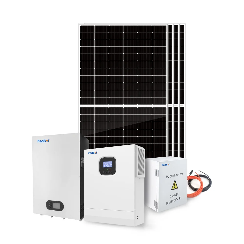 Ensemble complet de système d'énergie solaire Kit de panneaux solaires de 5000w Système solaire domestique Système d'énergie solaire hors réseau de 5KW