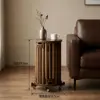 Walnut-colored [Six-in-one Bearing Universal Caster Wheel Base]