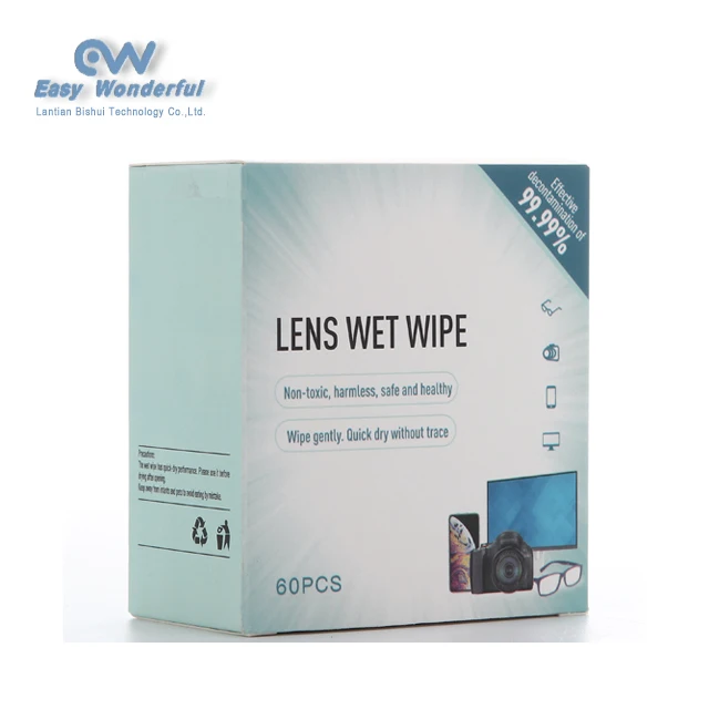 Universal Eyeglasses Cleaning Wet Tissue Anti Fog Lens Wipes For