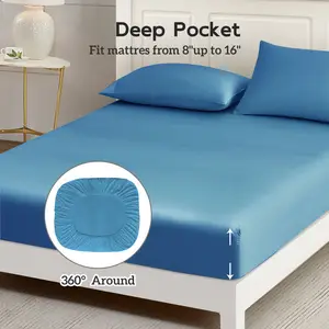 Oeko-Tex Certified 100% Customized Colors Knitted Luxury Bamboo Bedding Bed Sheet Flat Sheet Set 300tc All-Season Wedding