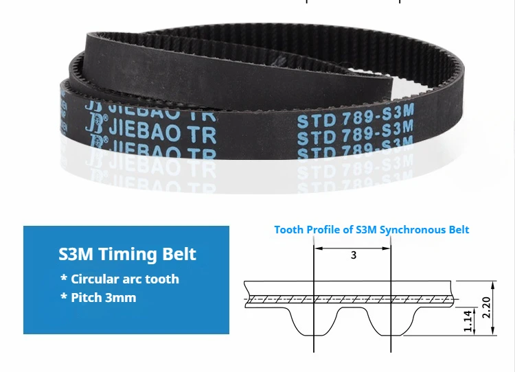 HTD-3M Length 900/909/915/933/936/939/945/948/960/966/996mm Width 3/4/5 ...