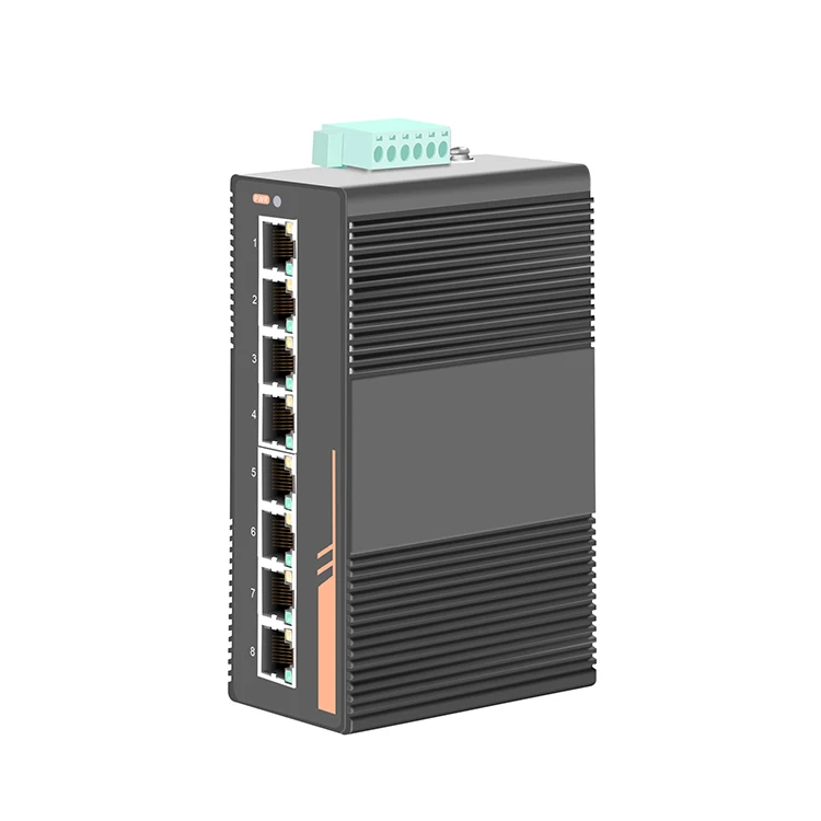 Moxa Industrial Grade 8 Port 10/100base Din Rail Mount Poe