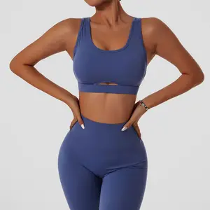 Sustainable Recyclable Active Plus Size Women Workout Sets Eco-friendly Recycled Fabric Active Wear Set