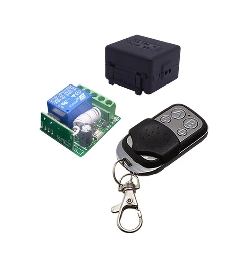 Универсальный беспроводной пульт дистанционного управления, 433 МГц, 12 В постоянного тока, 10 А, 1-канальный релейный модуль приемника и радиочастотный передатчик, пульты дистанционного управления 433 МГц
