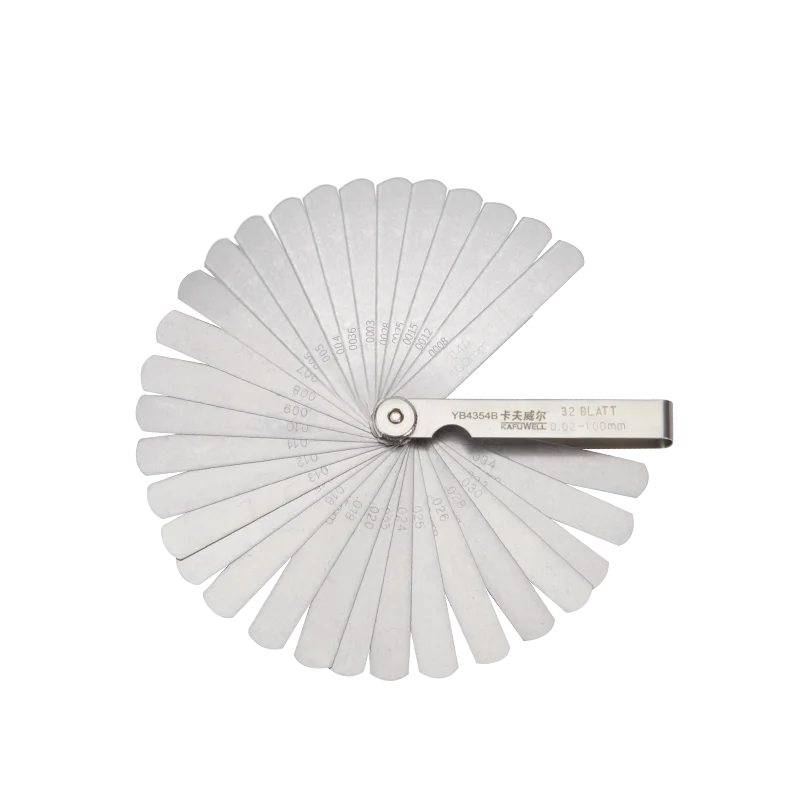 Kafuwell Stainless Steel Filler Feeler Gauges Spark Plug 17pcs 23pcs