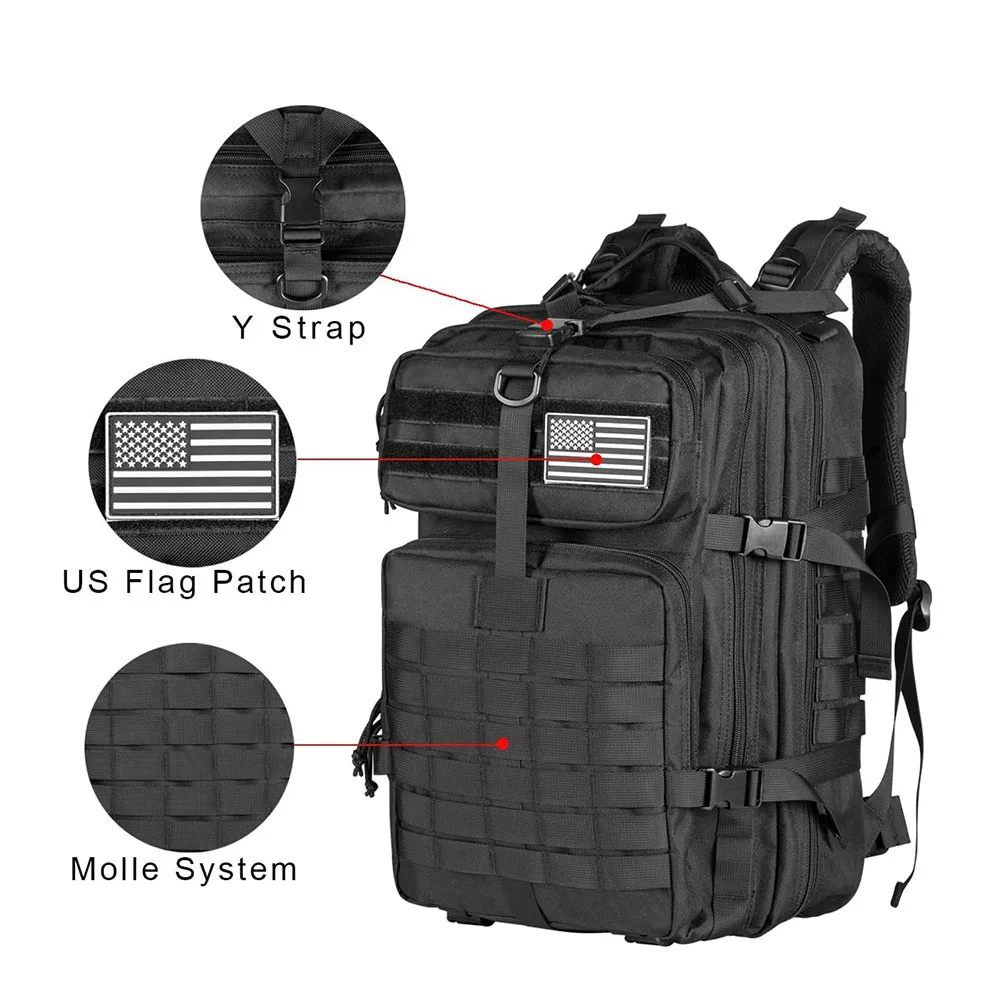 FREE SAMPLE Practical Assault Backpack Large Training Assault Bag 40L Capacity Pack