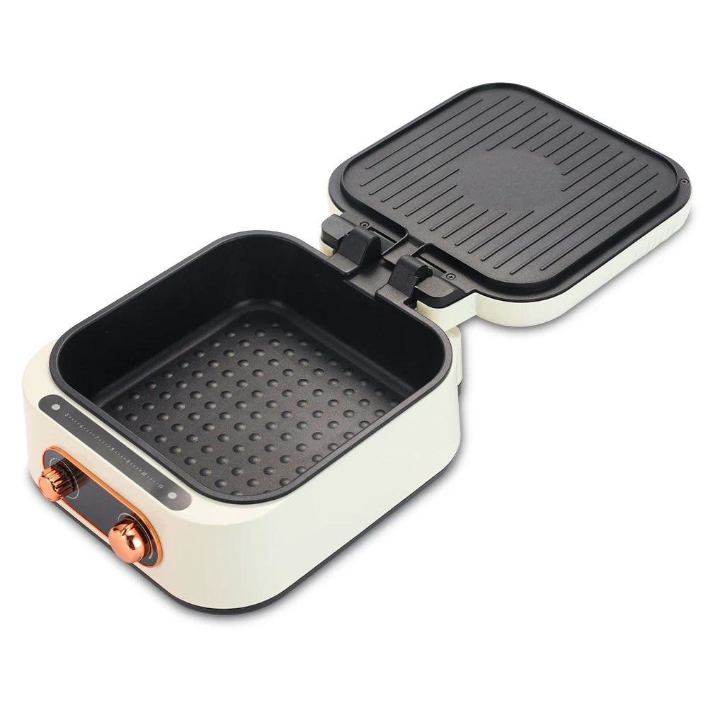 Portable 3 in 1 Barbecue Cooking Pot Bake Tray Multifunctional Frying Pan Electric Hot Pot