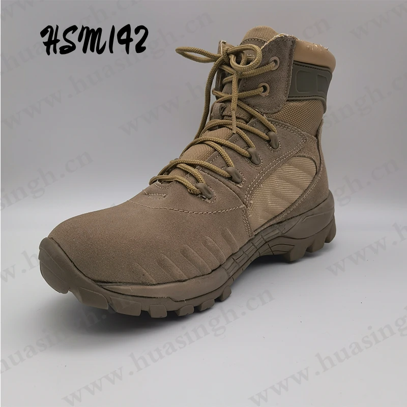 LXG,6 Inch Shock-proof PU+rubber Outsole Military Boots Anti-tear Nylon Fabric Upper Outdoor Police Boots HSM142