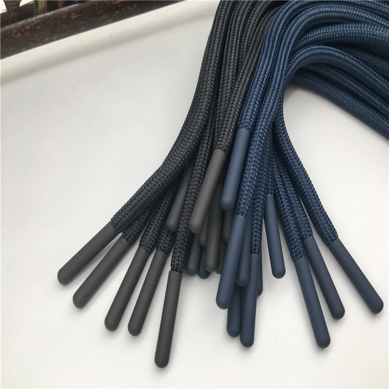 Round Shape Polyester Silicone Dipping 6mm Drawstring Cord