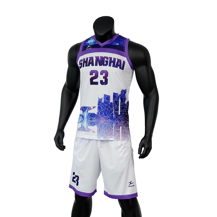 Sublimation print basketball jerser basketball uniform