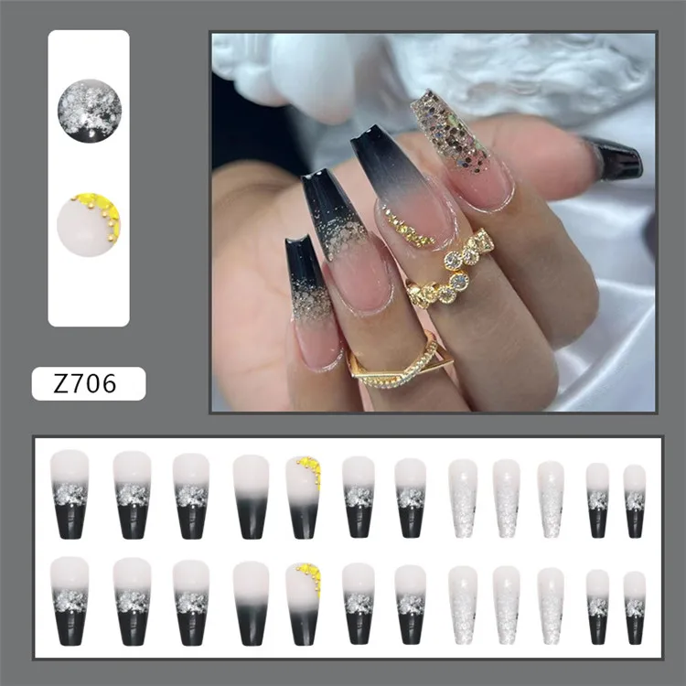 Custom Design Fake Nail Artificial Fingernails Fake Nail Hand Made ...