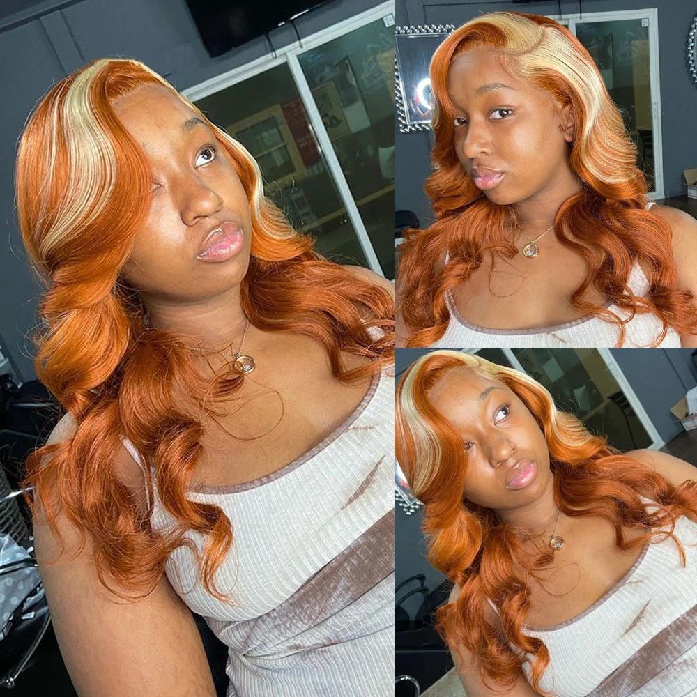 Love Hair 30 Inch Ginger Human Hair Wig Highlights Body Wave Lace Front Wig  613 Blonde Human Hair Wigs For Black Women - Buy Lace Front Human Hair  Wigs,Transparent Lace Frontal Wig,Colored