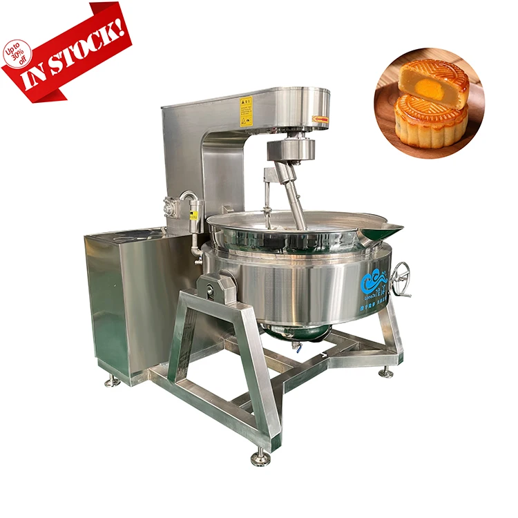 High Capacity Industrial Steam Heating Cooking Kettle Mixer Commercial Nougat Candy Cooking Mixer Machine for Sale