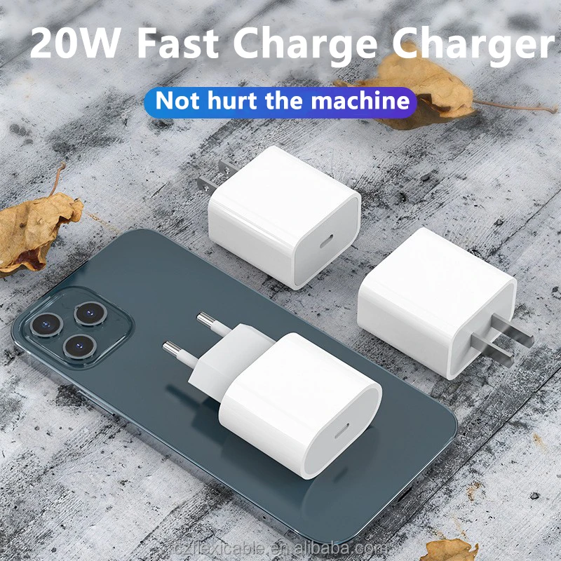 Wholesale Original Usb Type C Adapter Pd 20w Fast Charging Wall Cell Phone Power Charger For