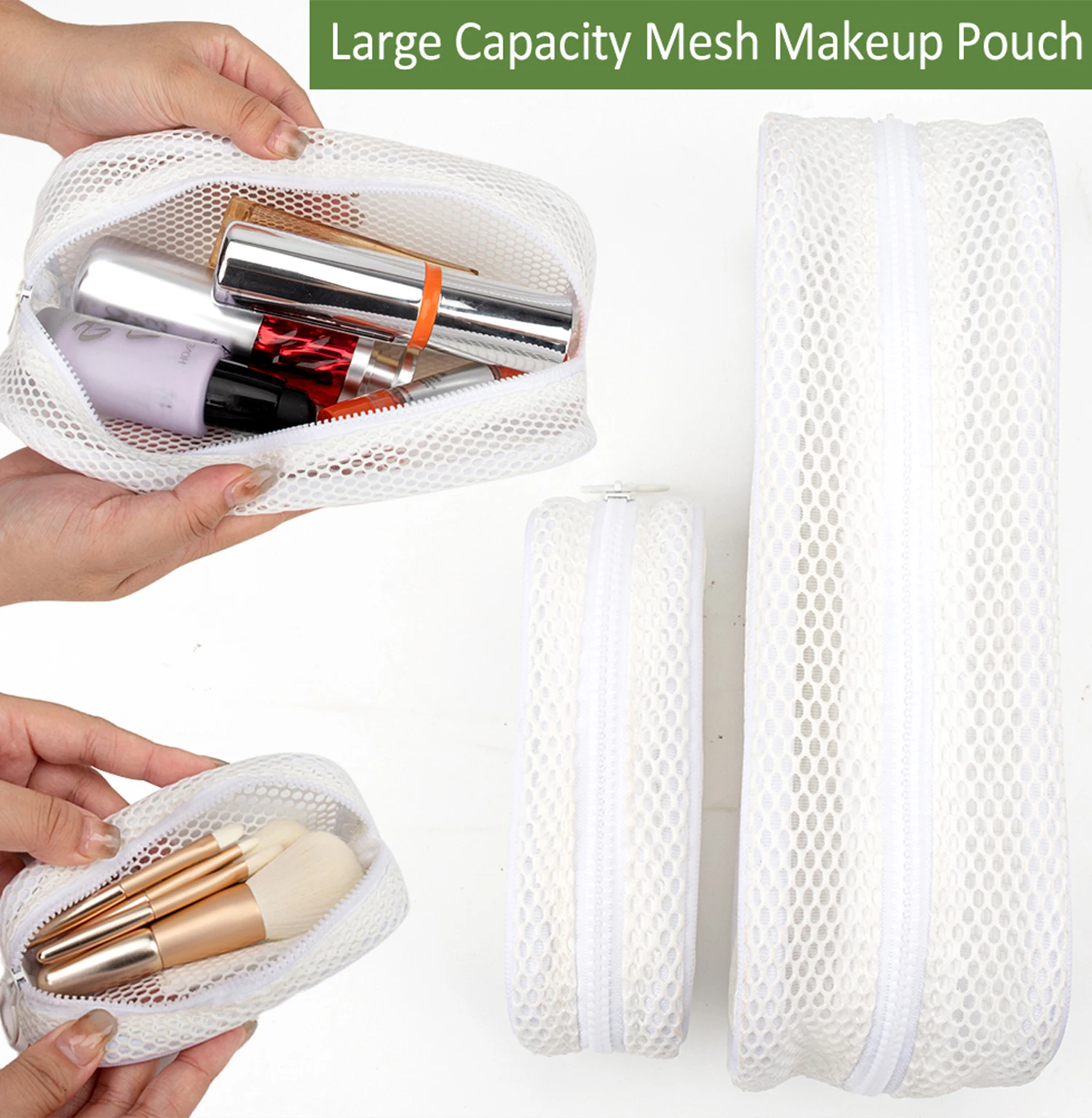 New Arrival Cute Makeup Bag Cosmetic Zipper Pouch Makeup Brush Case