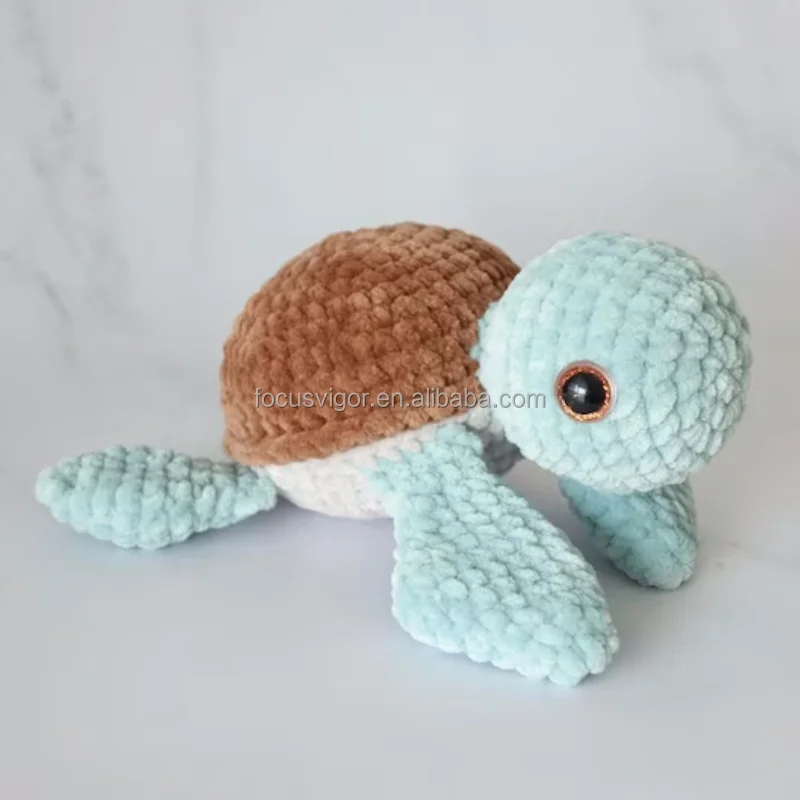 Plush Toy Amigurumi Turtle Crochet Sea Creature Stuffed Animal Toy