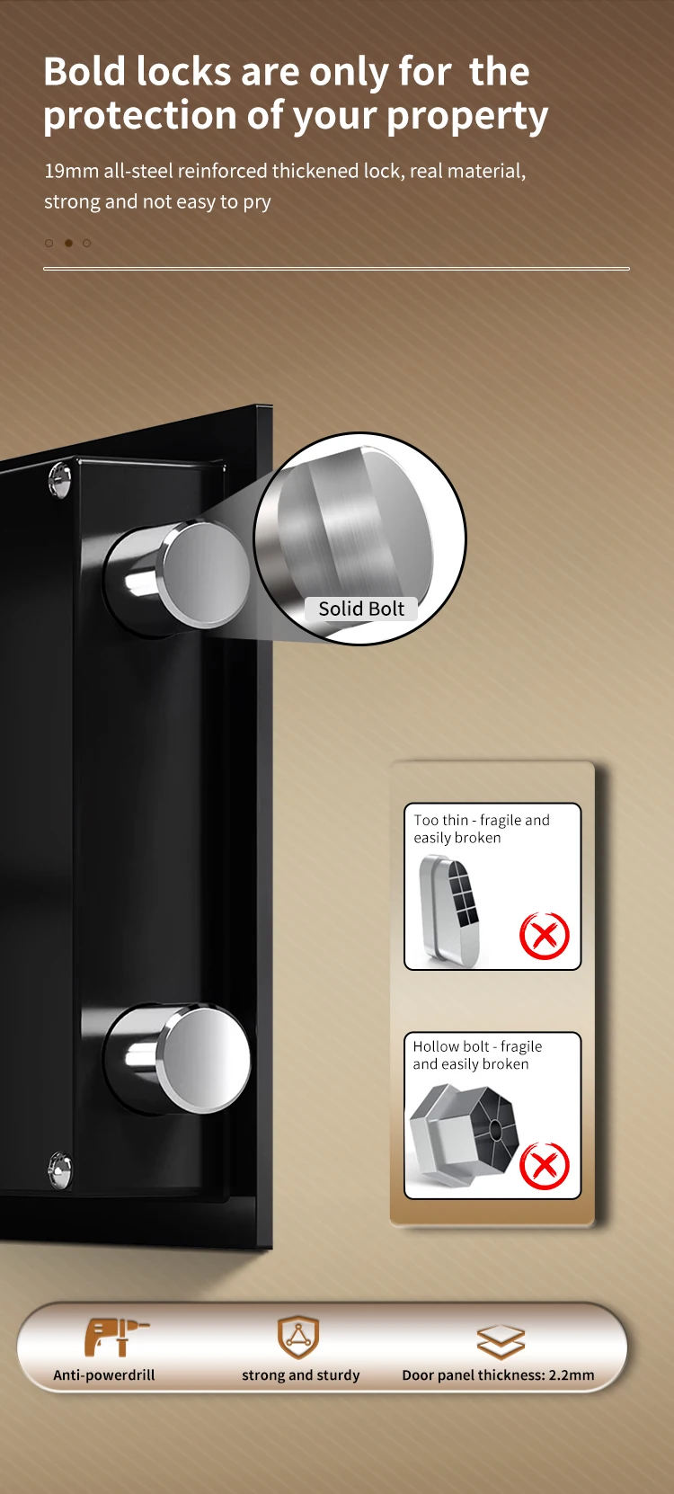 CEQSAFE  Digital Safe Box Steel Safes Money Bank Mini Household Password Key OEM Safety Security Box details