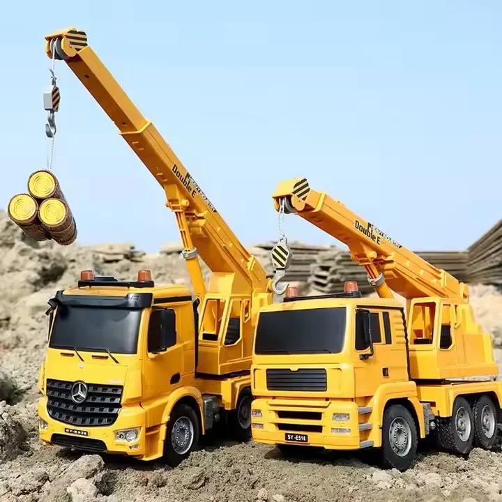 新品　Double E　ダブルイー　1/20スケール ラジコン トラッククレーン Double E 1/20 Scale RC Crane Truck Toy - 10 Channels