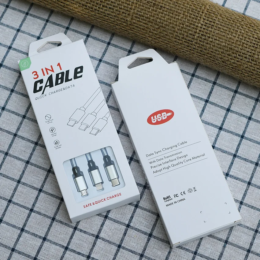 Phone Accessories Hanging Data Cable Work Home Packing Box Packaging for Electronic Products