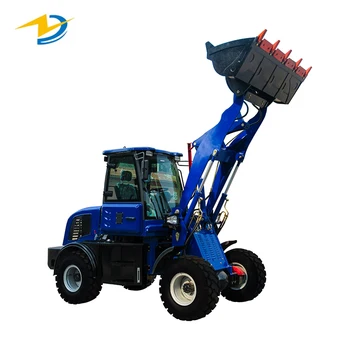 YESBETTER ZL10 1 Ton Mini Hydraulic Wheel Loader with 4x4 Wheel Drive Quick Hitch Compact Design Bucket Core Components Pump