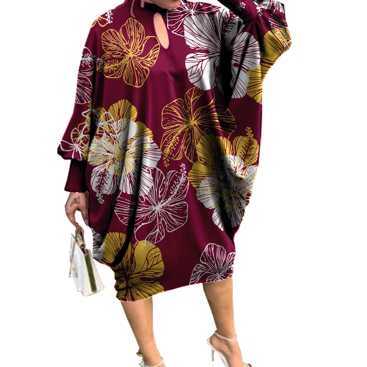 Latest Arrivals Plus Size Polynesian Clothing Casual Women's Dresses ...