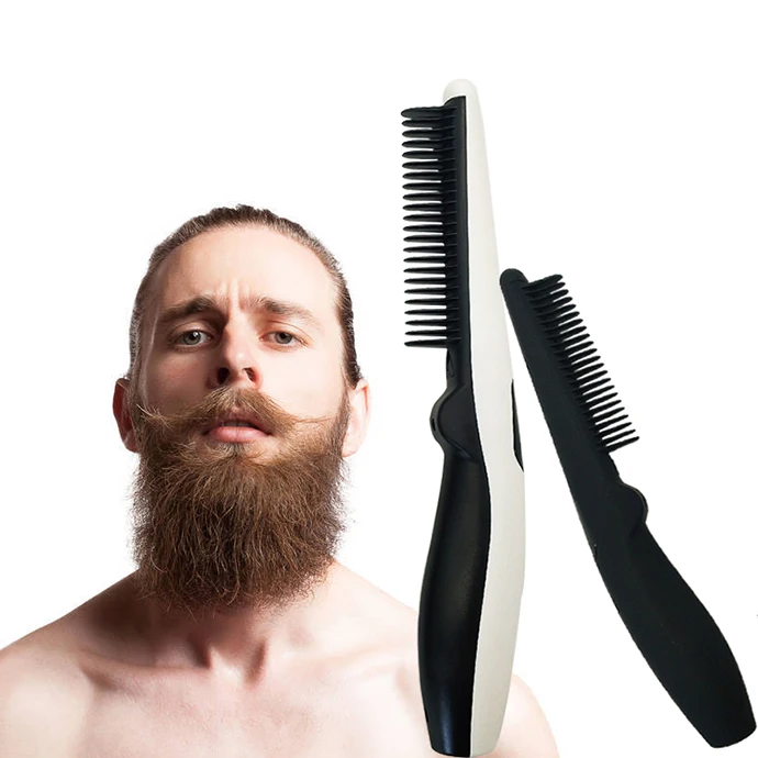 cordless beard straightening brush