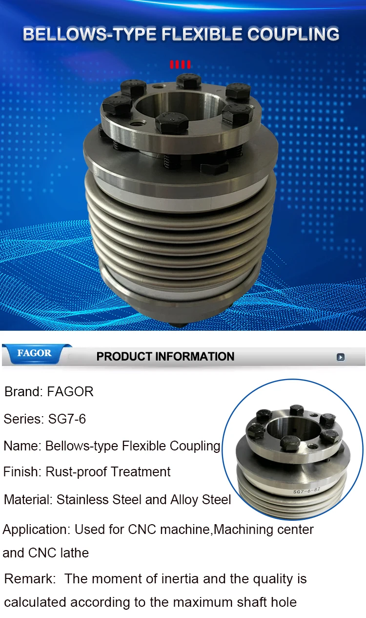 Machine Coupling Bellow Type Flexible Coupling Motor Coupling Cnc Shaft Coupling for CNC ...