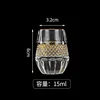 Taza para huevo dorada con diseño de calabaza CLEAR - 15ml