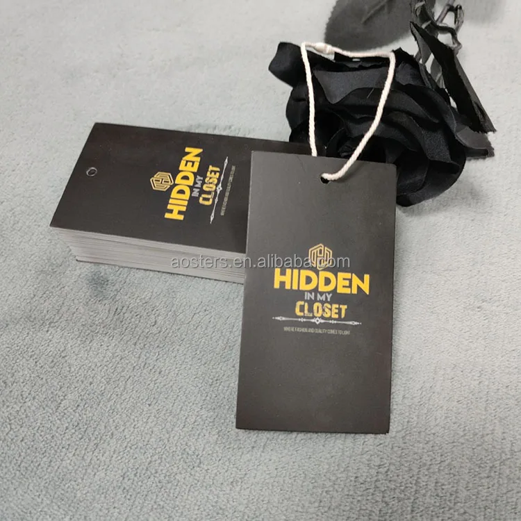 Wholesale Custom Hang Tags Jeans Garment Luxury Custom Logo Printing