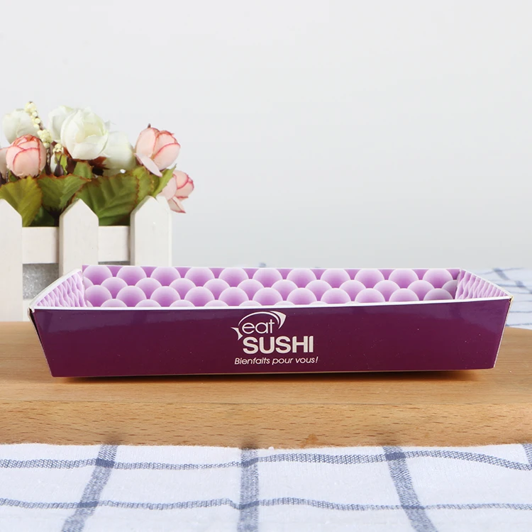 Hot Sale Disposable Take Away Sushi Salad Paper Box Paper Food Packaging Box