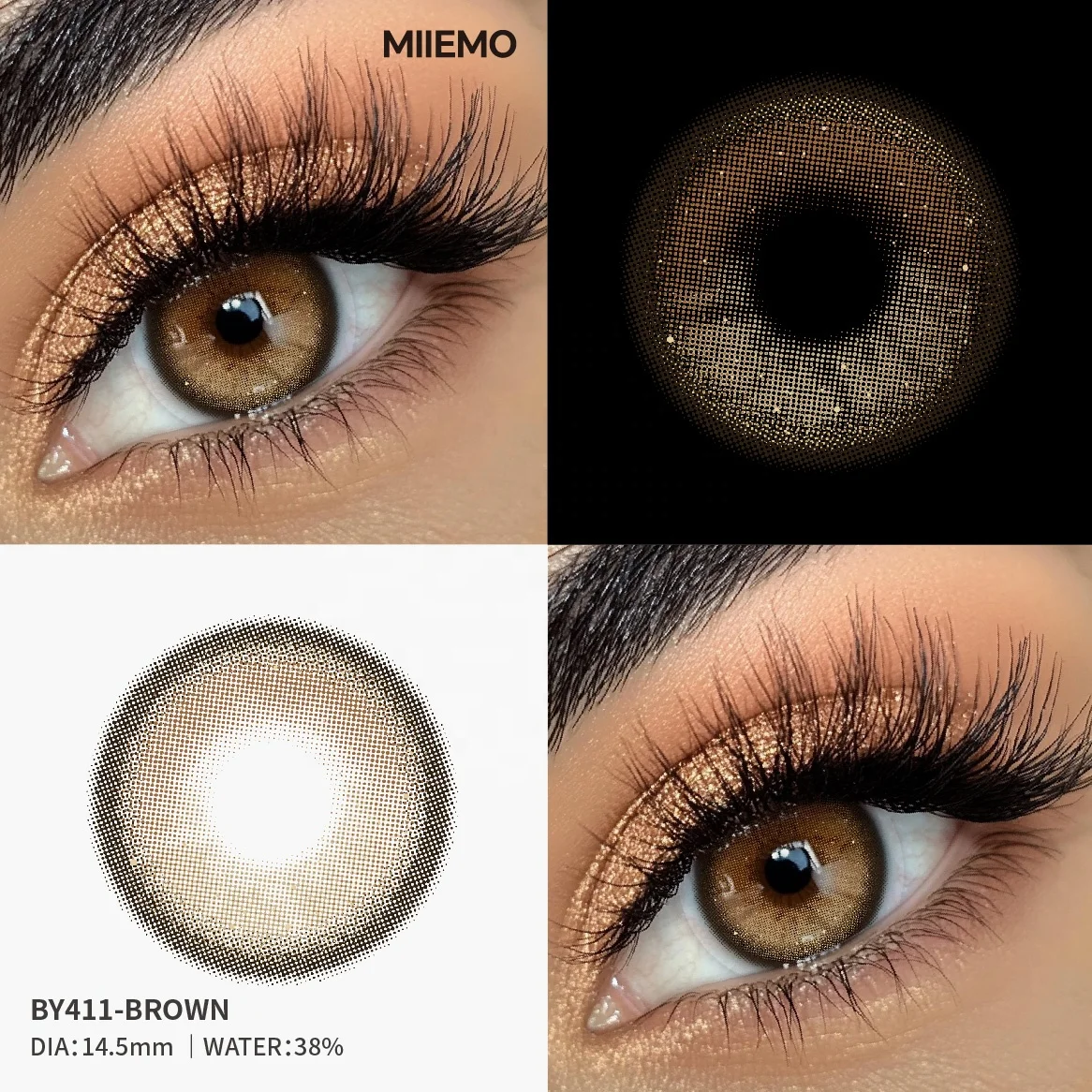18 Colors Natural Contact Lenses - Custom Logo & Cosmetics