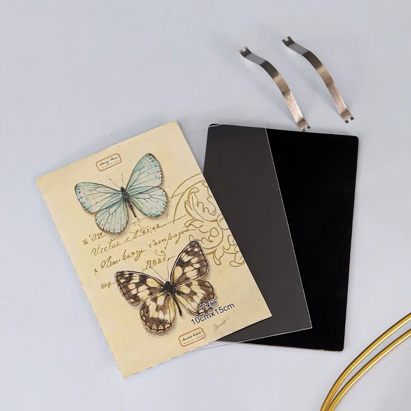 Desktop Creative Photo Frame Transparent Glass Metal Five-pointed Star Heart Shape Photo Frame Decoration