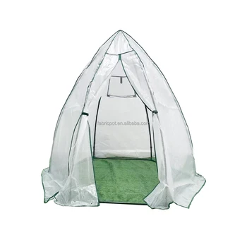 Spire-designed Hexagonal Portable Mini Garden Greenhouse with PE Cover for Winter Protection Greenhouse