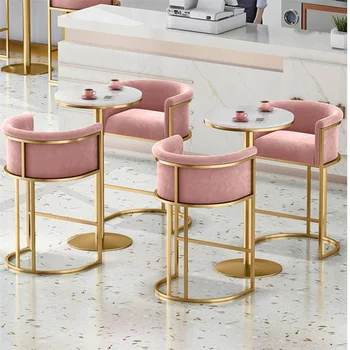 Dongpin Top Quality Manicure Desk Mental Stool Chair Bar Nail Tables Salon Pink Green Custom Color And Logo For Beauty Salon Use
