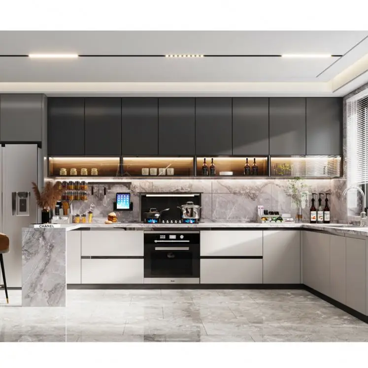 Modular L Shaped Designs Small Kitchen Cabinets for Hotels