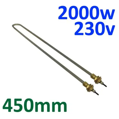 Part34 2500W 220V U-Shaped Water Heating Element – Bain Marie, 70cm, Made In Italy