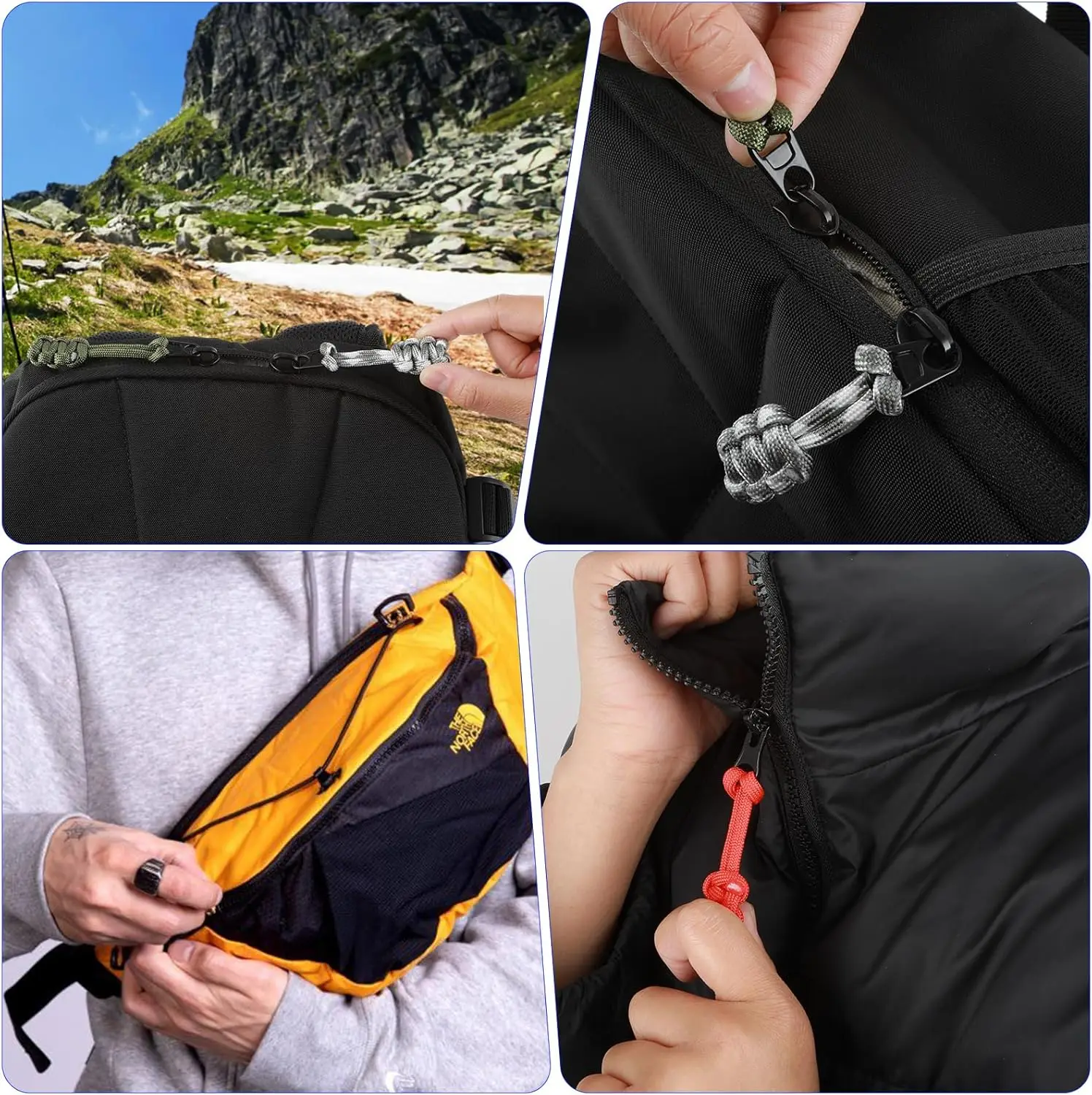 Alibaba.com: Custom Polyester String Rubber Zipper Puller Slider for ...
