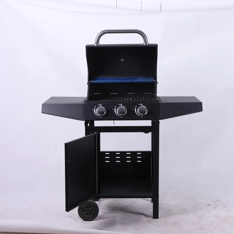 2 Burner Multiple Function Outdoor Steel Gas Barbecue Grill with Wheel for Patio Garden details