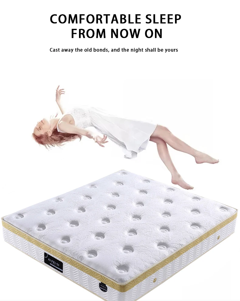 Amazon king size 7 zone pocket coil spring mattress aloe vera fabric for mattresses bed with queen mattress box