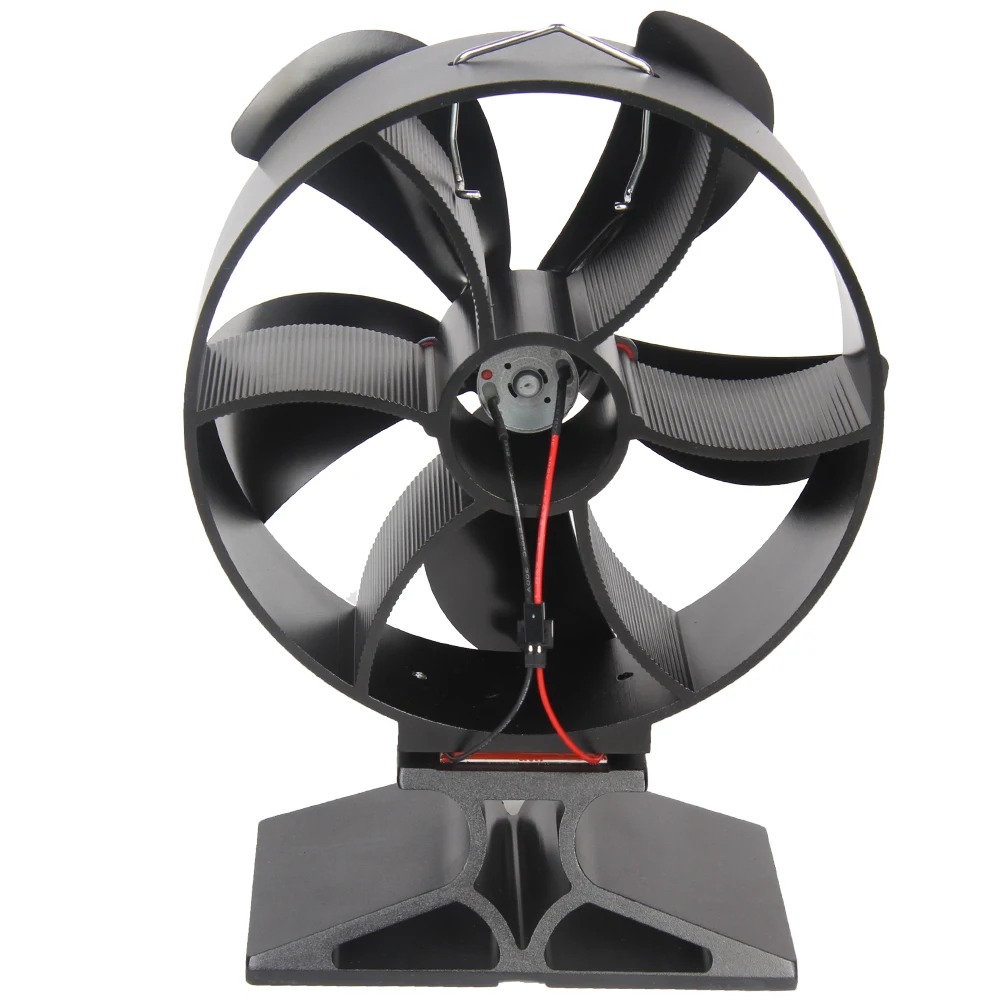 Robust Design Patent Super High Airflow 250cfm Low Noise Heat Powered Eco Friendly Neat864 Wood Stove Fan Fireplaces Accessories